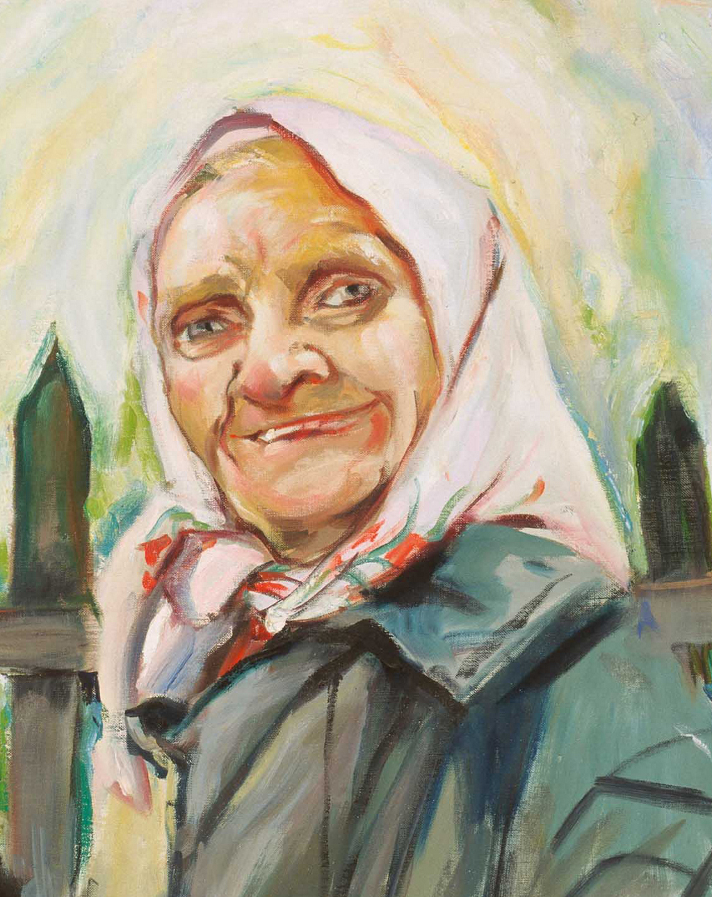 Nuns and Babushkas Detail Tina Mion Painting